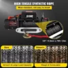 VEVOR 12V Electric Winch 13500LBS, Truck/ATV Winch with Synthetic Rope & Wireless Remote, for 4X4 Off-Road Trailer Jeep Recovery