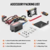 VEVOR 4000lbs Electric Winch with 39ft 7 Strands Steel Cable Wireless & Wired Remote Control ATV/UTV Winch for Truck Towing