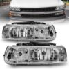 Anzo USA Crystal Headlight Set — Chevrolet Silverado 1500 (1999-2002) +13 more