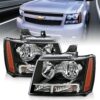 Anzo USA Crystal Headlight Set — Chevrolet Avalanche (2007-2013) +7 more