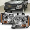 Anzo USA Crystal Headlight Set — Chevrolet Avalanche (2007-2013) +7 more