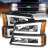 Anzo USA Crystal Headlight Set — Chevrolet Avalanche 1500 (2003-2006) +17 more