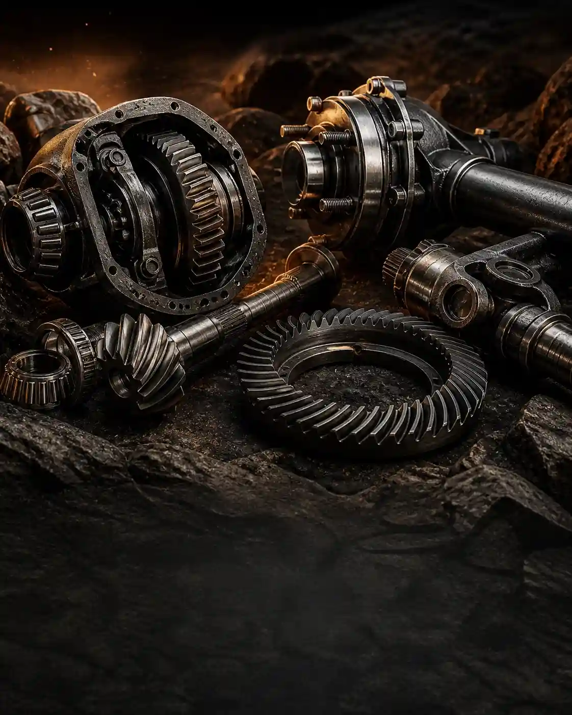 4x4 drivetrain gears axles and powertrain components